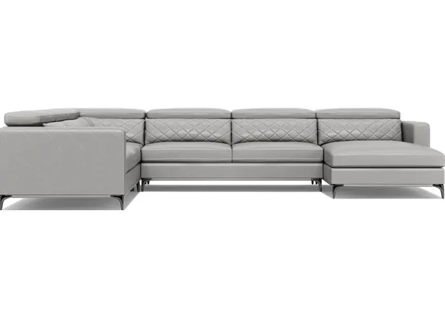 Via Sorrento Platinum 4 Pc Sectional