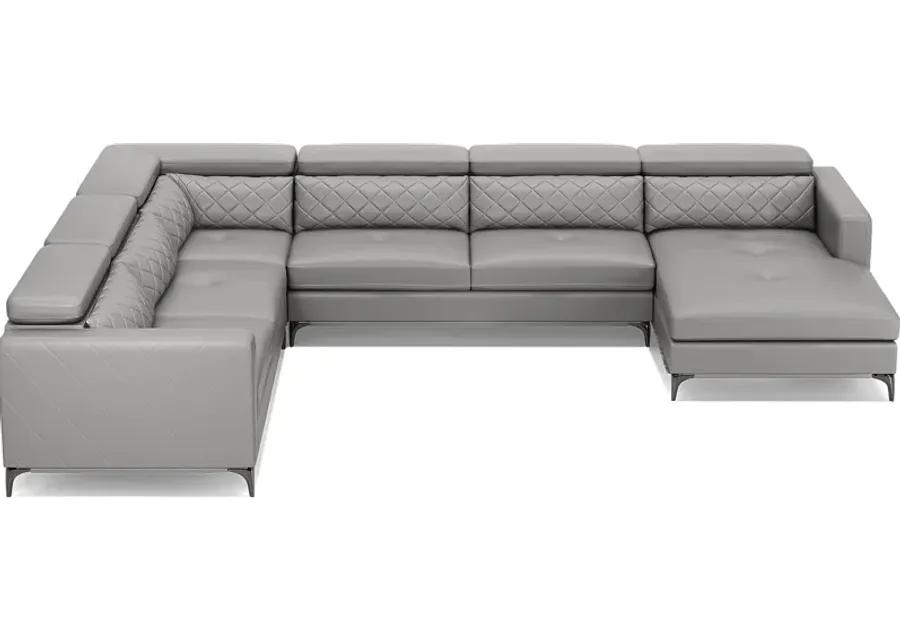 Via Sorrento Platinum 4 Pc Sectional