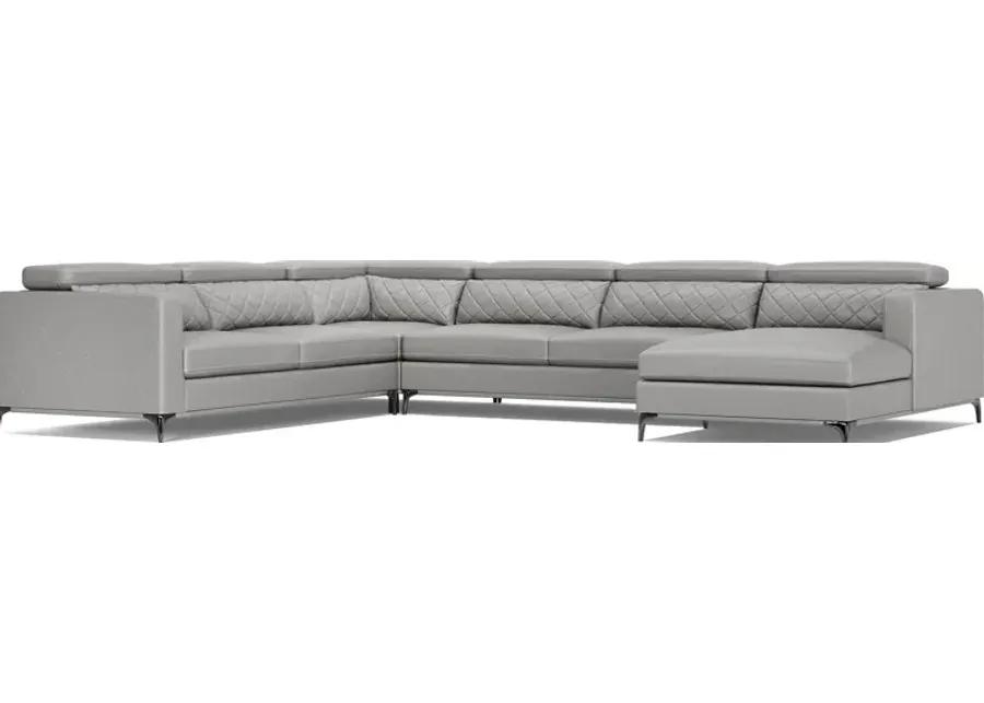 Via Sorrento Platinum 4 Pc Sectional