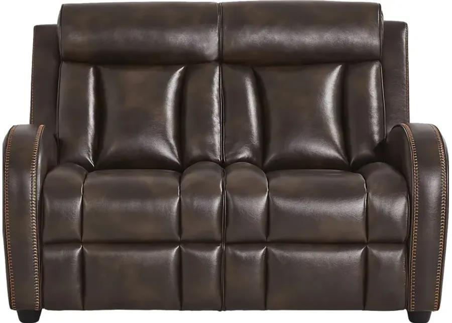 Copperfield Brown 5 Pc Living Room with Dual Power Reclining Sofa
