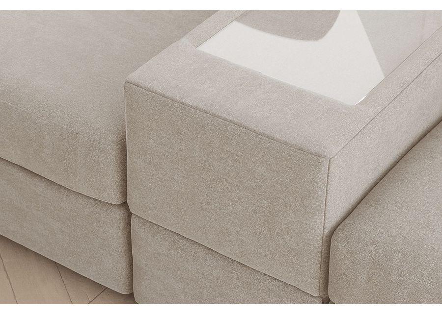 ModularOne Beige 7 Pc Sleeper Sectional