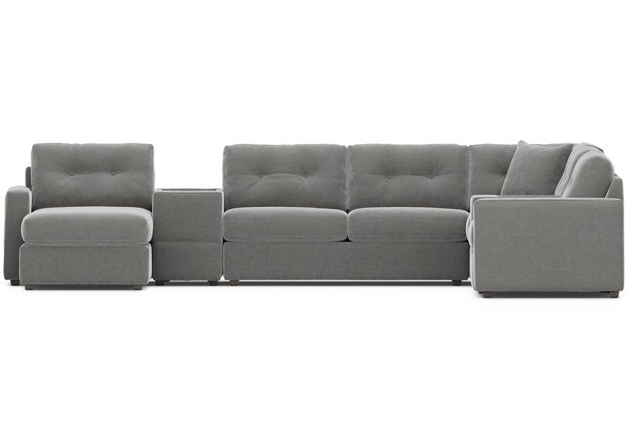 ModularOne Gray 7 Pc Sleeper Sectional