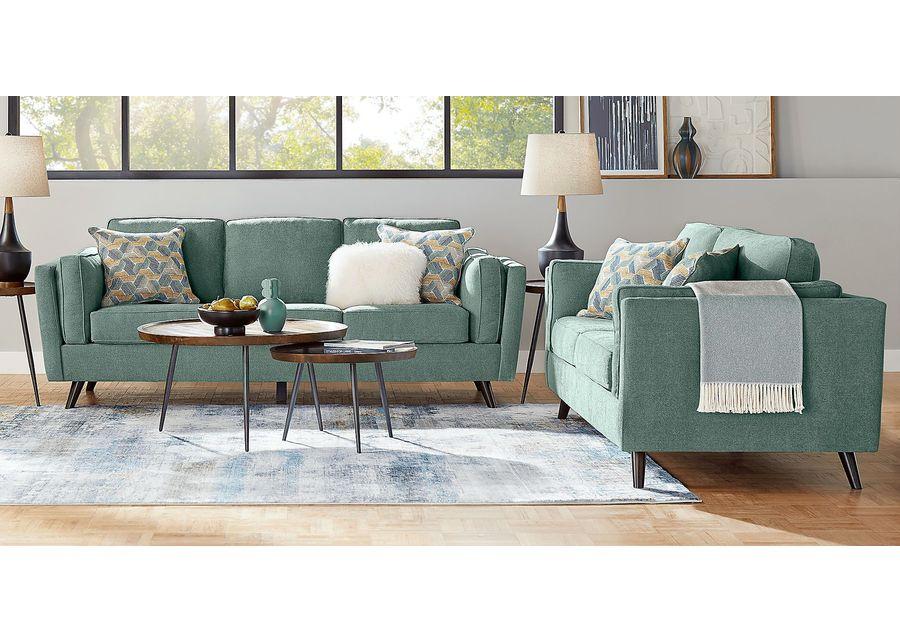 Arlington Seafoam 8 Pc Living Room with Sleeper Sofa