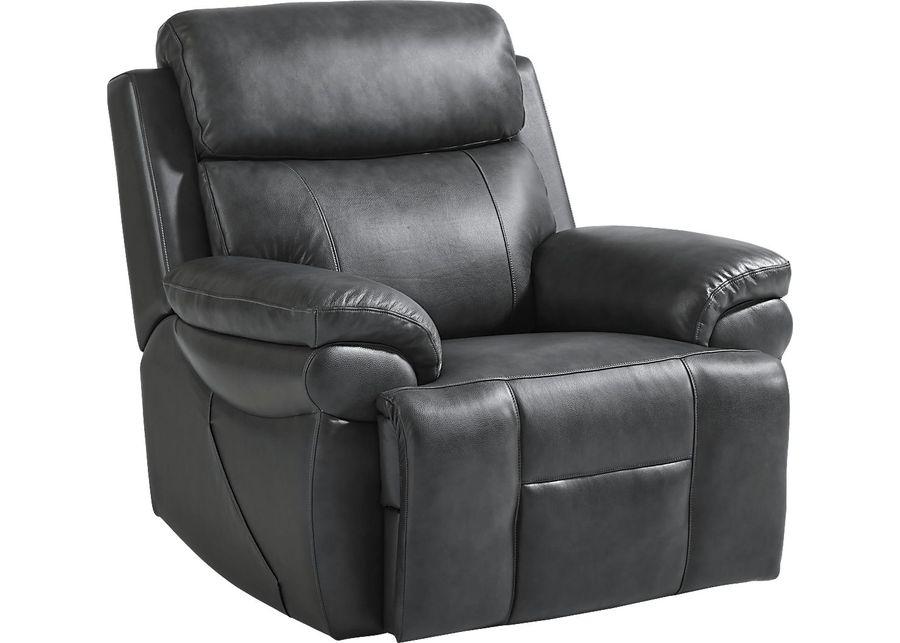 Eastmann Gray Leather 3 Pc Triple Power Reclining Living Room with Air Massage