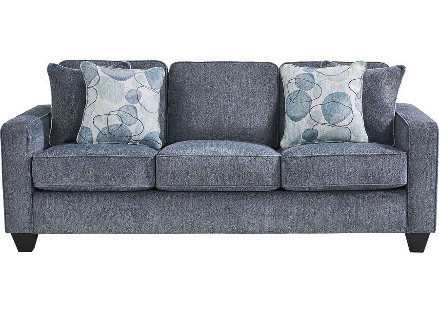 Alanis Bay Blue 8 Pc Living Room