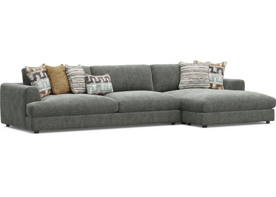 Montecito Charcoal 2 Pc Sectional