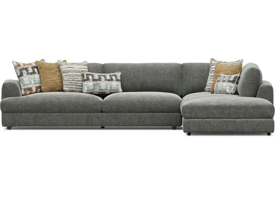 Montecito Charcoal 4 Pc Sectional