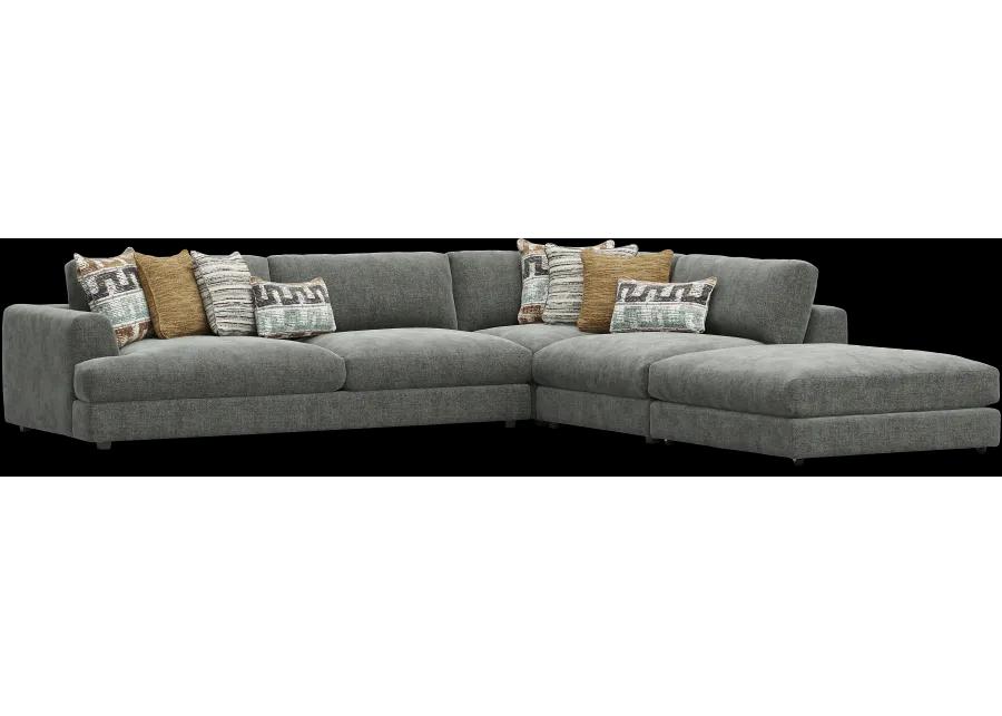 Montecito Charcoal 4 Pc Sectional