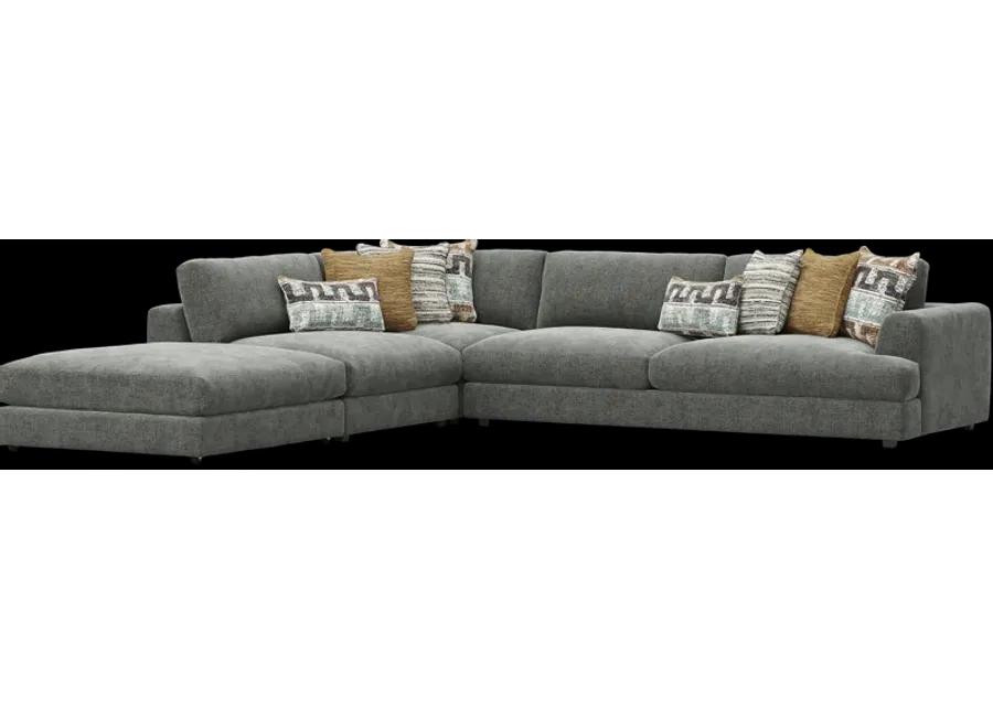 Montecito Charcoal 4 Pc Sectional