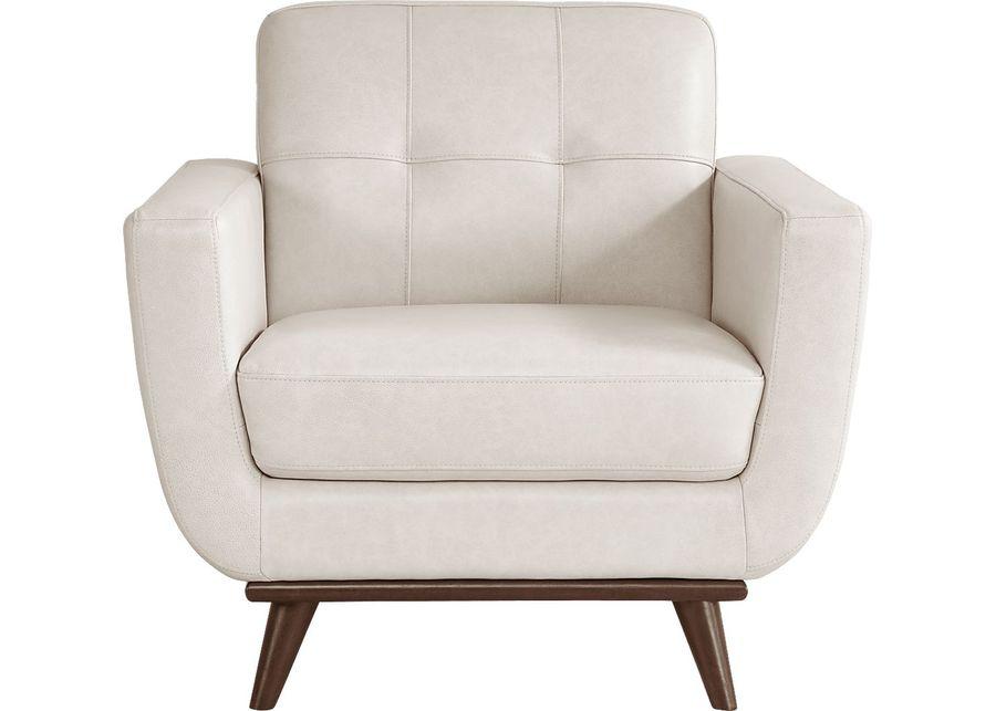 Greyson Ivory Leather Chair