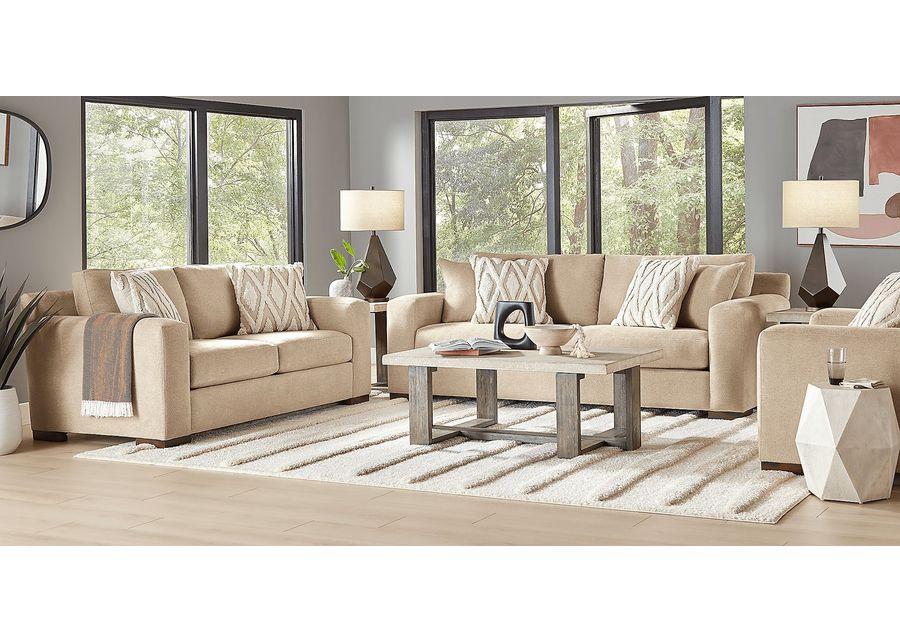 Melbourne Beige 7 Pc Living Room