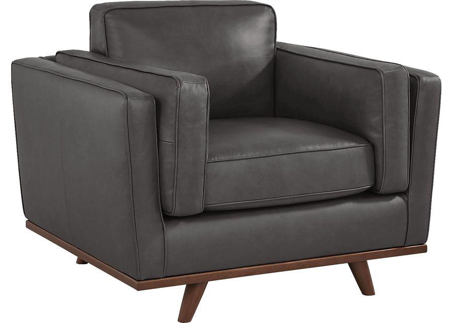 Duluth Gray Leather 8 Pc Living Room