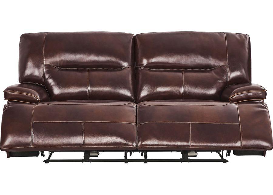 Caletta Way Merlot Leather 5 Pc Dual Power Reclining Living Room