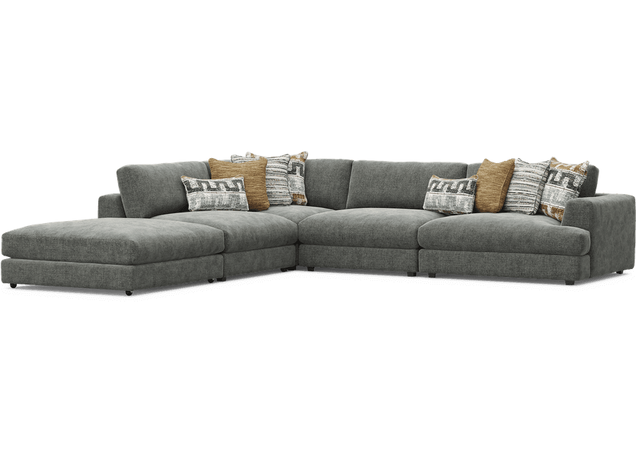 Montecito Charcoal 5 Pc Sectional