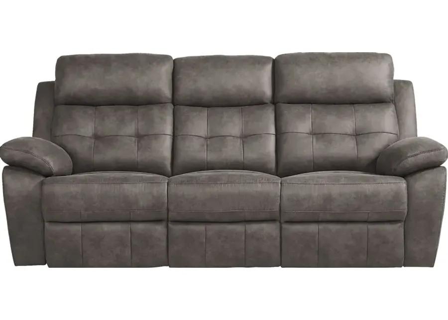 Hanton Heights Slate 5 Pc Living Room with Reclining Sofa