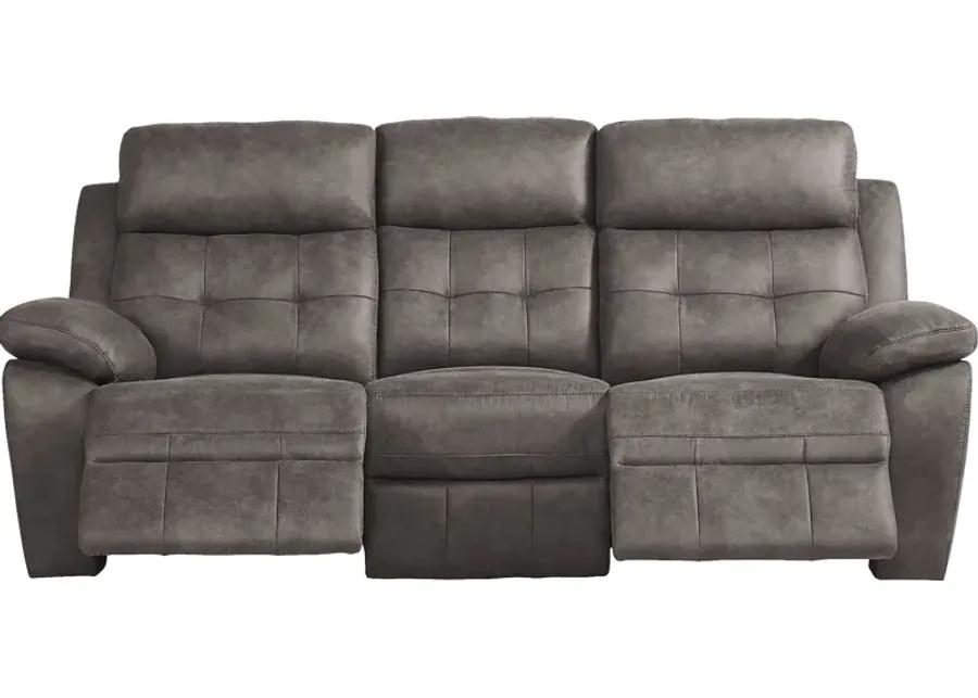 Hanton Heights Slate 5 Pc Living Room with Reclining Sofa