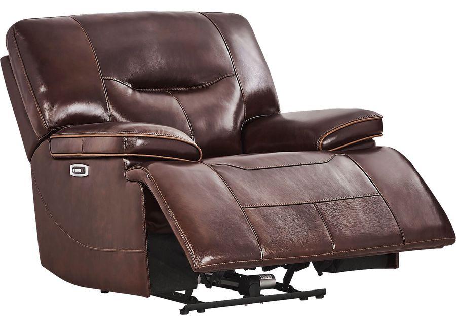 Caletta Way Merlot Leather 8 Pc Dual Power Reclining Living Room