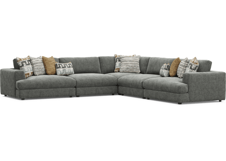 Montecito Charcoal 5 Pc Sectional