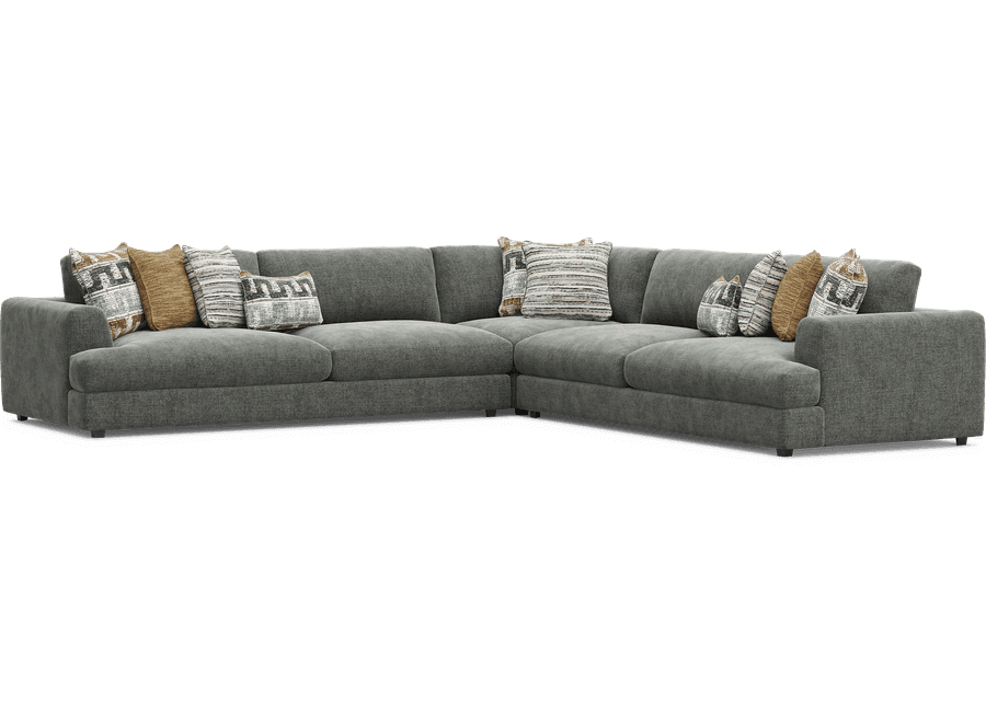 Montecito Charcoal 6 Pc Sectional Living Room