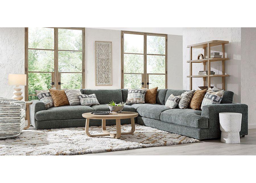 Montecito Charcoal 6 Pc Sectional Living Room