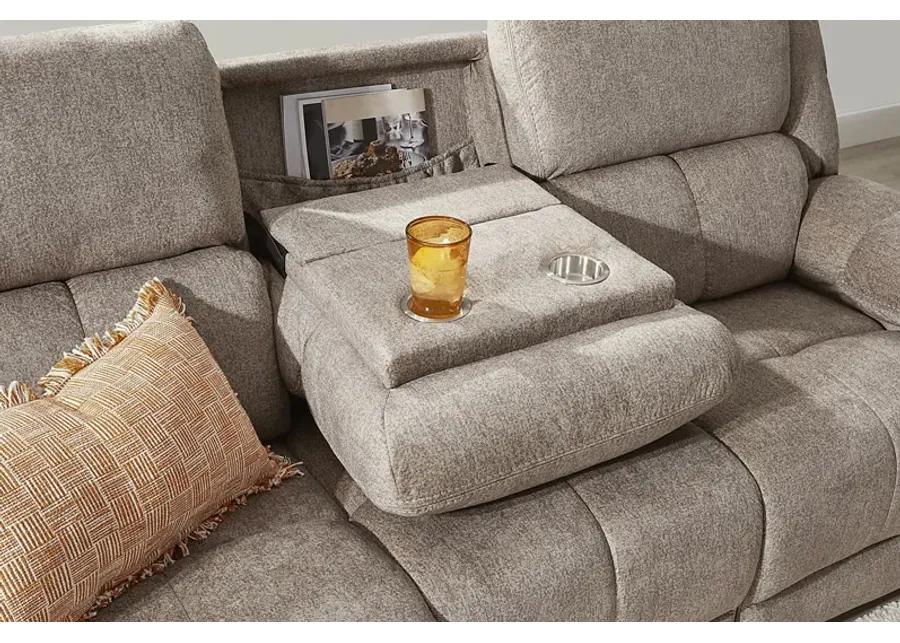 Townsend Brown 3 Pc Living Room with Reclining Sofa