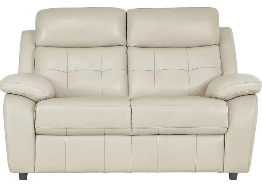 Antonin Beige Leather 6 Pc Living Room with Reclining Sofa