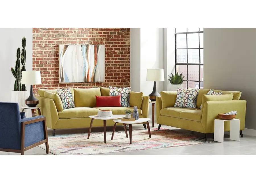 West Loft Citron 2 Pc Living Room