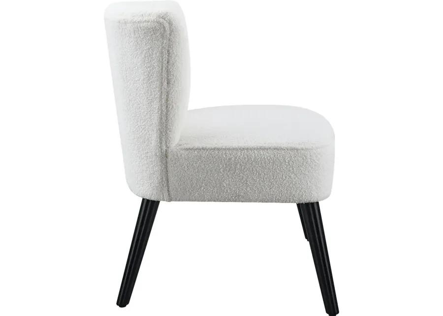 Glebe White Accent Chair