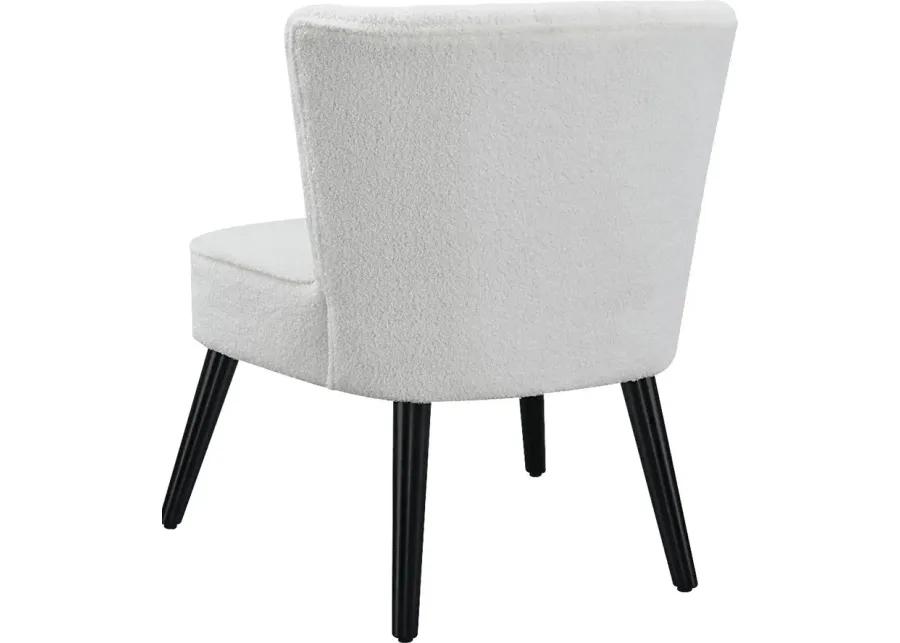 Glebe White Accent Chair