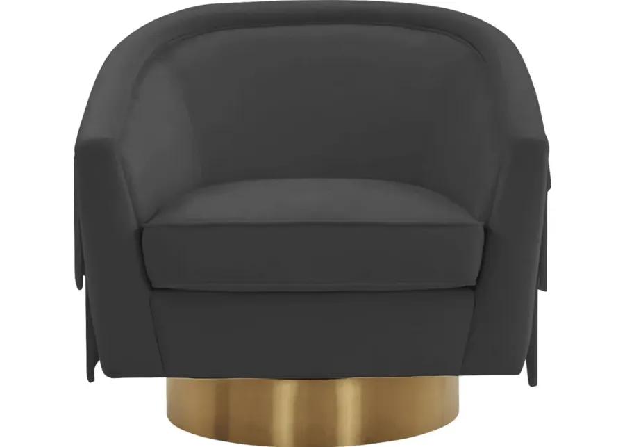 Frinella Black Accent Chair