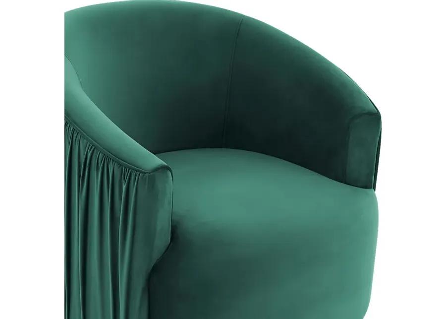 Spandra Green Accent Chair