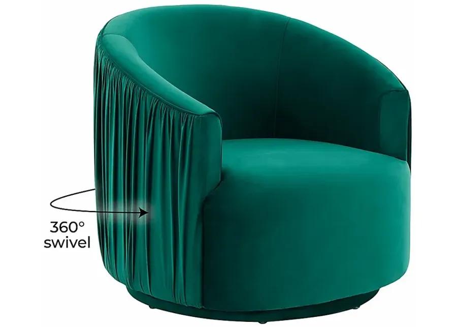 Spandra Green Accent Chair