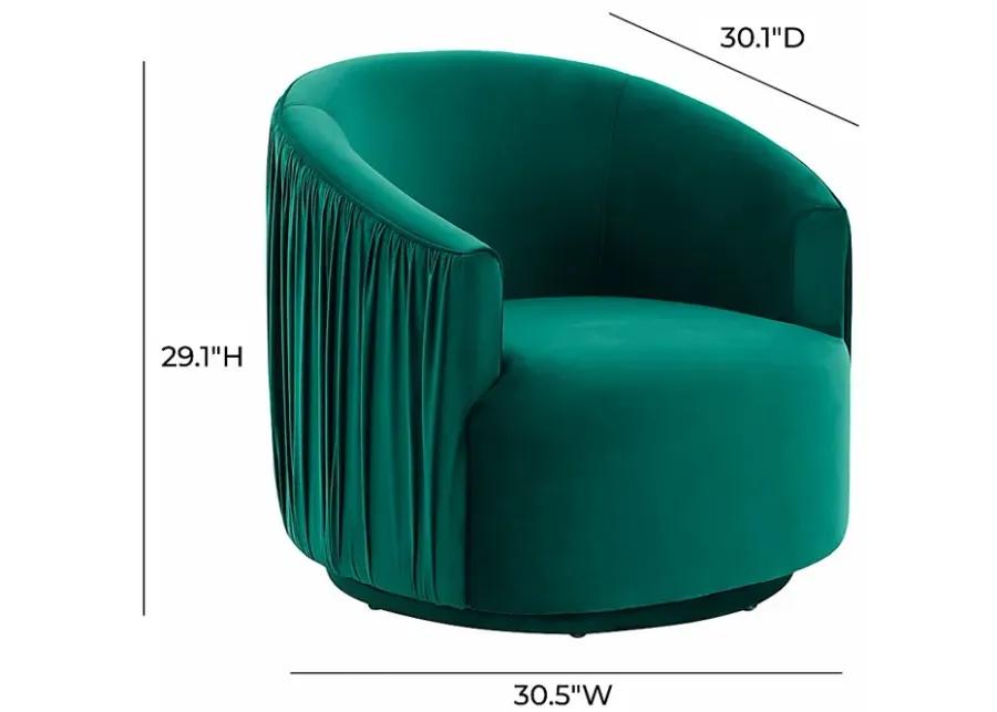 Spandra Green Accent Chair