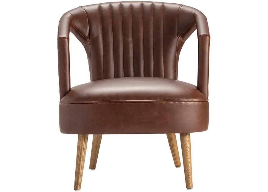 Lowrye Brown Accent Chair