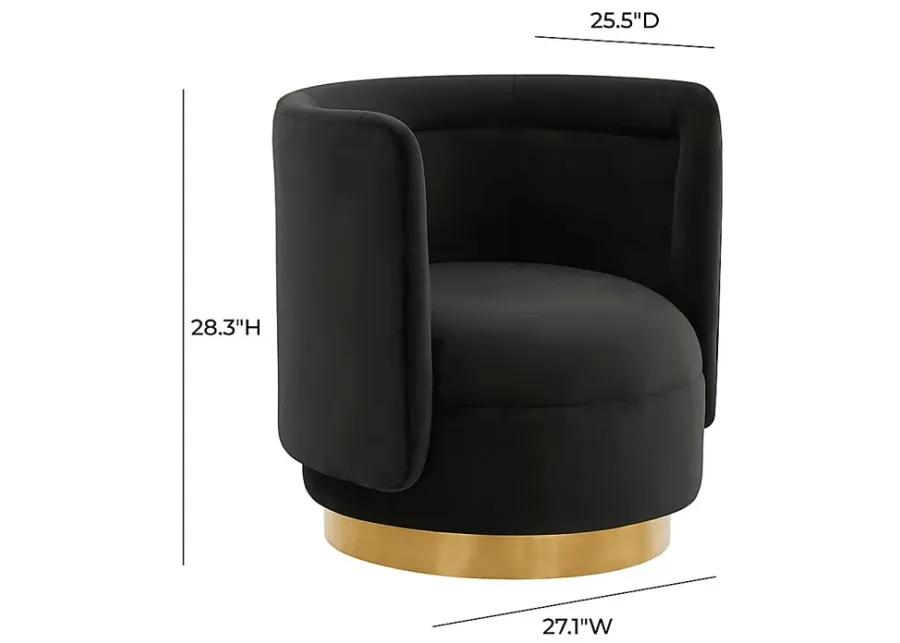 Elsey Lane Black Accent Chair