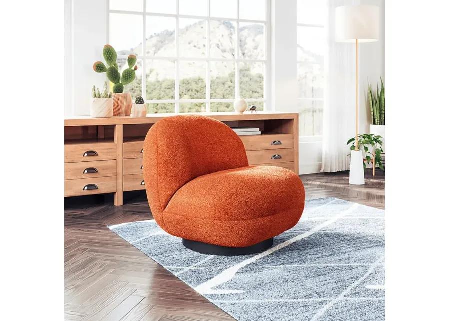 Chenega Orange Accent Chair