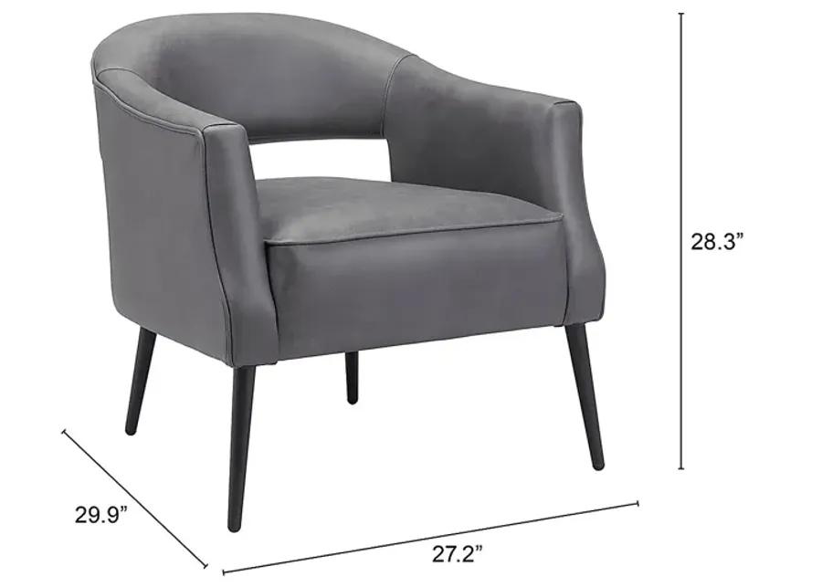 Imlach Gray Accent Chair