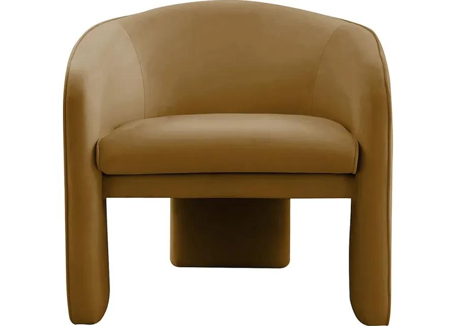 Carmain Cognac Accent Chair