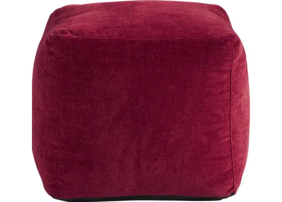 Hanover Ruby Chenille Accent Pouf
