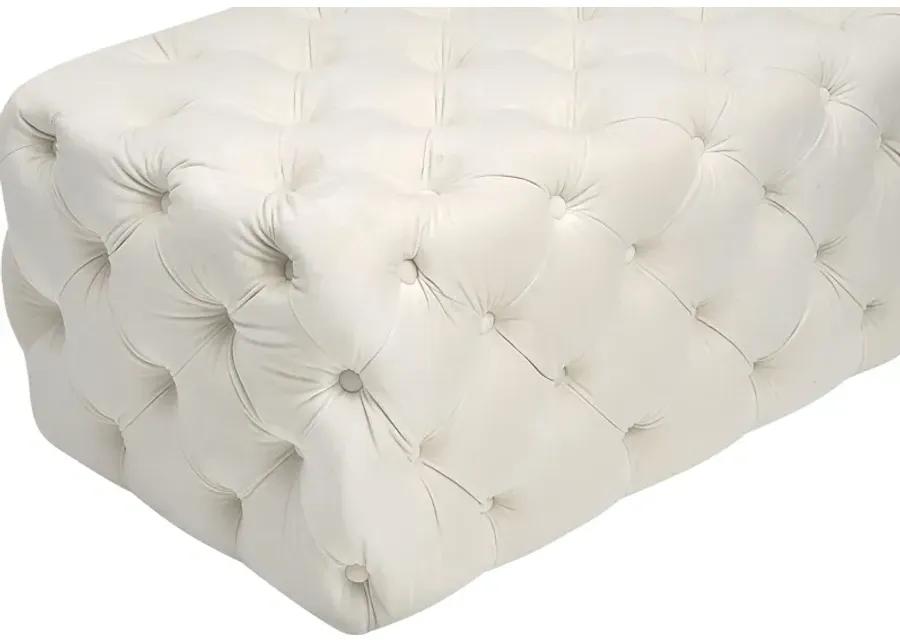 Layla Quinn Cream Ottoman