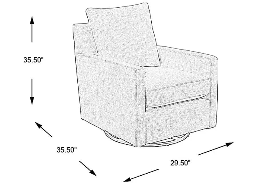 Kelfield Gray Swivel Chair