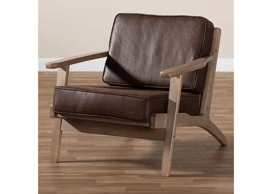 Tuthill Brown Accent Chair