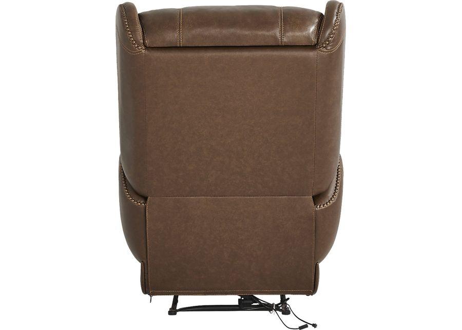 Oxford Square Brown Dual Power Recliner