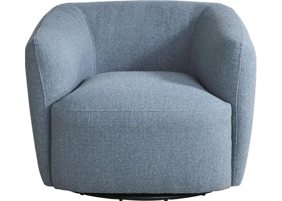 Jaxson Blue Swivel Chair