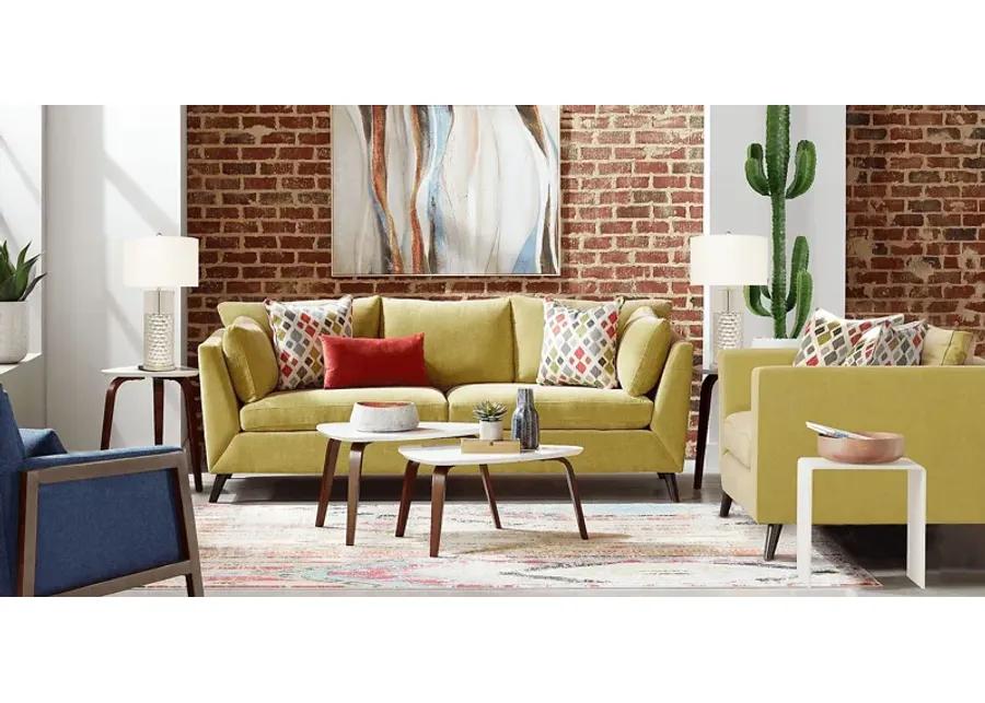 West Loft Citron 5 Pc Living Room