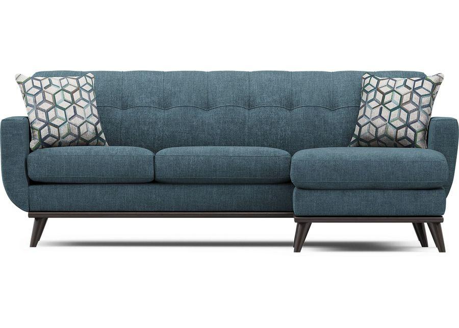 East Side Teal 4 Pc Sectional Living Room