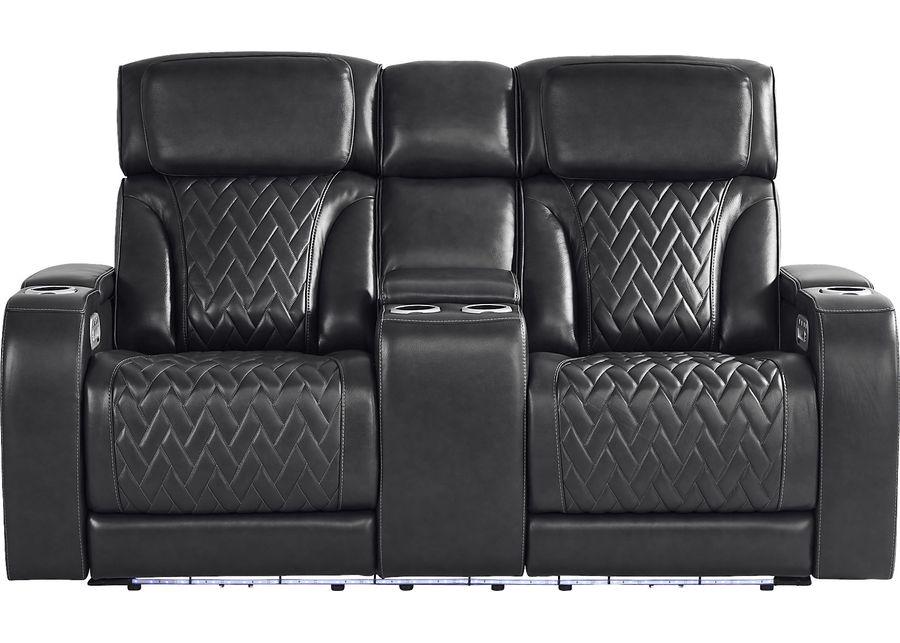 Port Royal Midnight Leather 5 Pc Triple Power Reclining Living Room