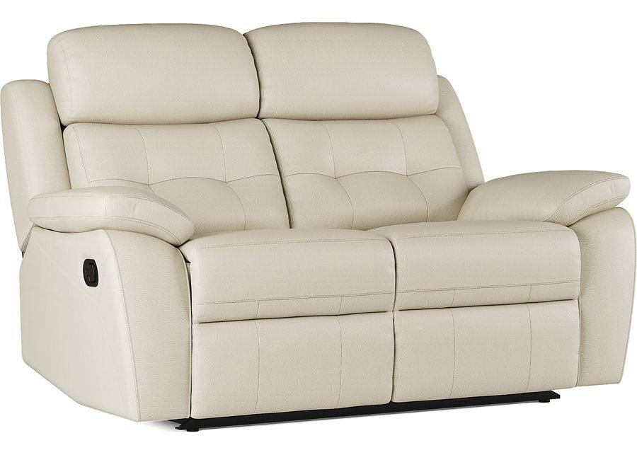 Antonin Beige Leather 3 Pc Reclining Living Room