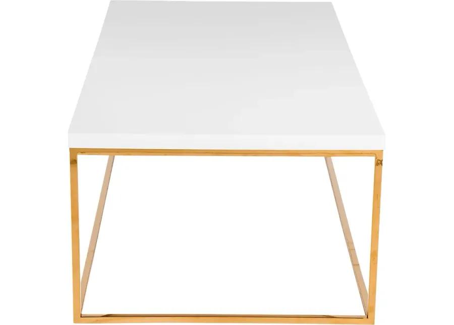 Clower White Cocktail Table