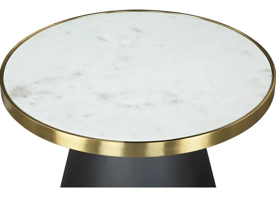 Vignaud White End Table